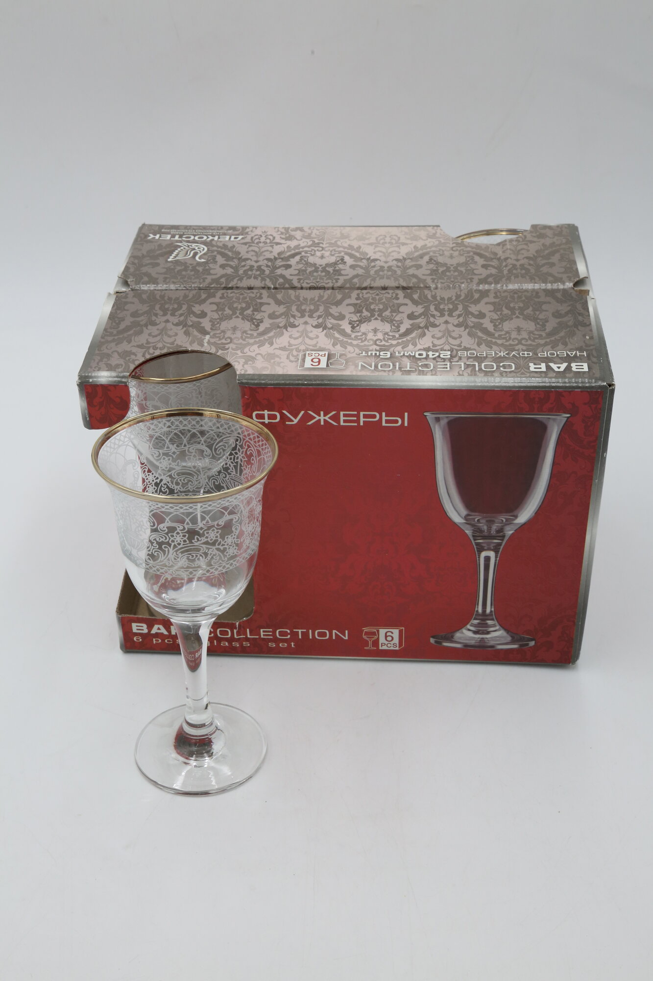 Фужер декостек "несторида" 863-ГЗ4н 240мл 6шт 6х2 — фото 1