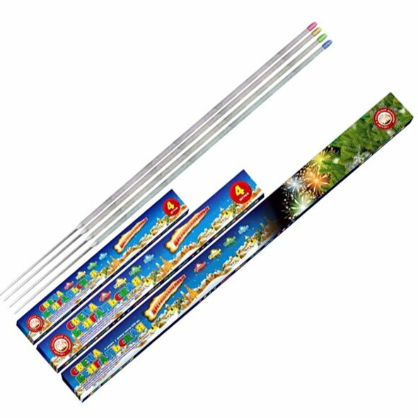 Бенгальские огни Цветопламенные 4 шт. 65 см