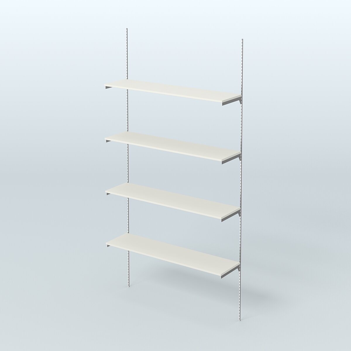 Модульная система Neo Fix №4 с четырьмя полками ДСП 16 мм (1200 мм) Белый