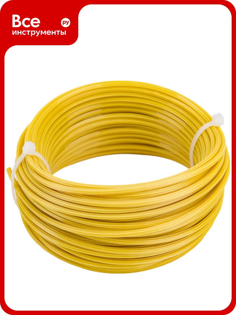 Леска  2 4 мм  15 м  звезда  для триммеров Park 990591