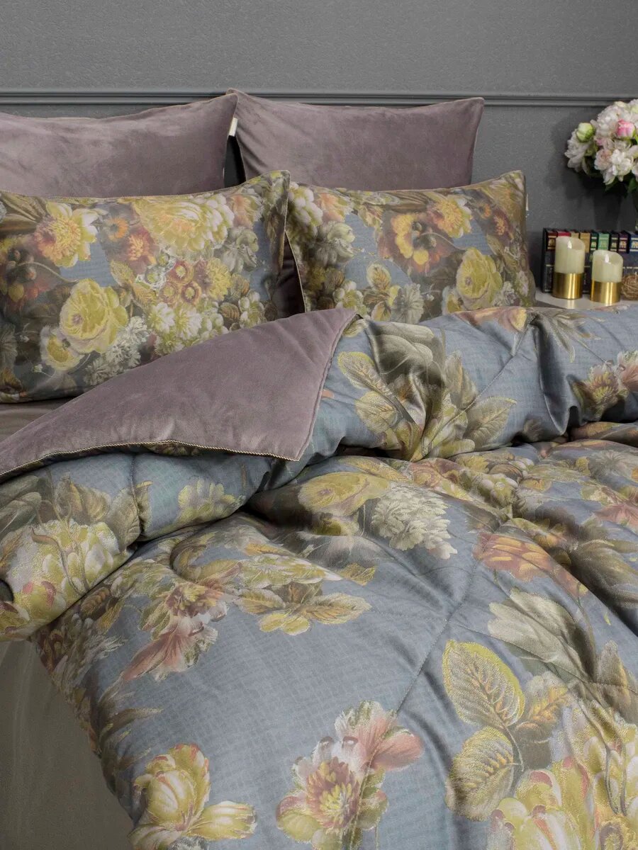 Постельное белье Семейное с Одеялом Велюр Казанова — фото 1