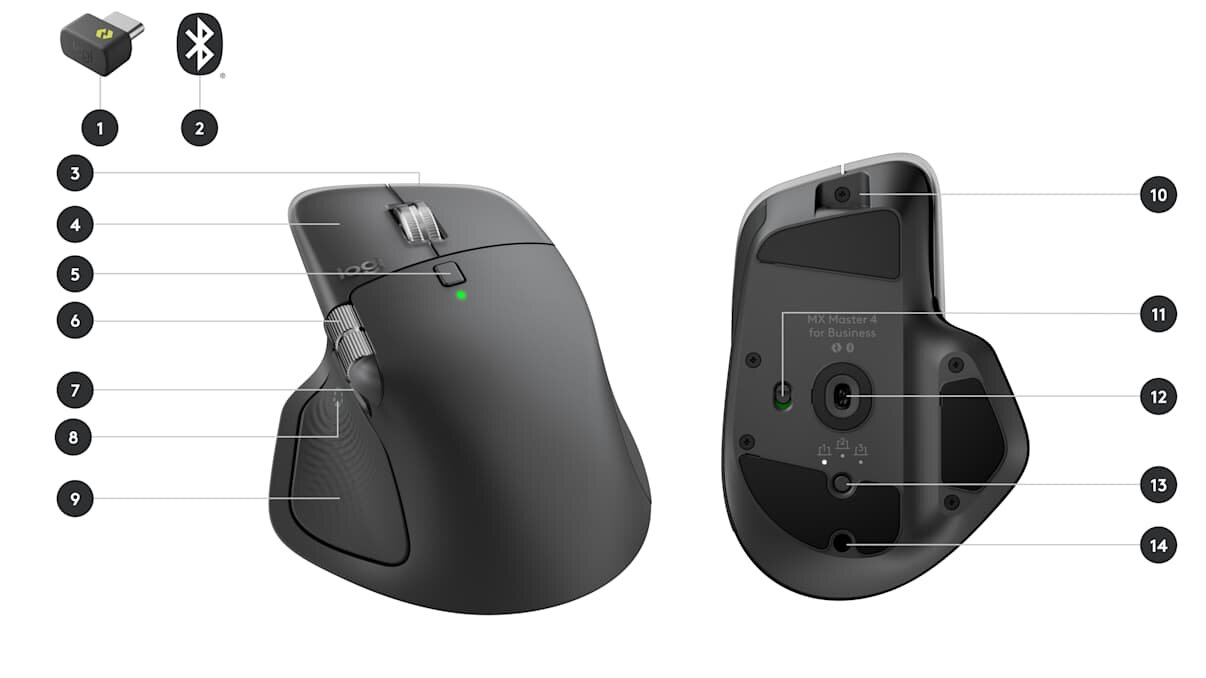 Мышь Logitech MX Master 4, профессиональная, точность, комфорт — фото 1