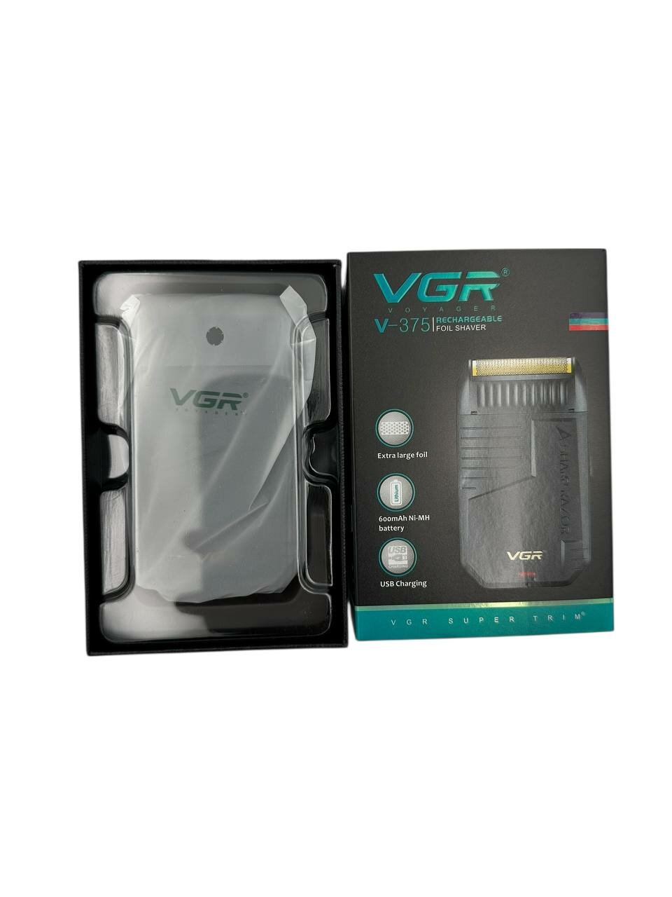 Машинка для стрижки VGR V-375, питание от USB, нержавеющая сталь — фото 1