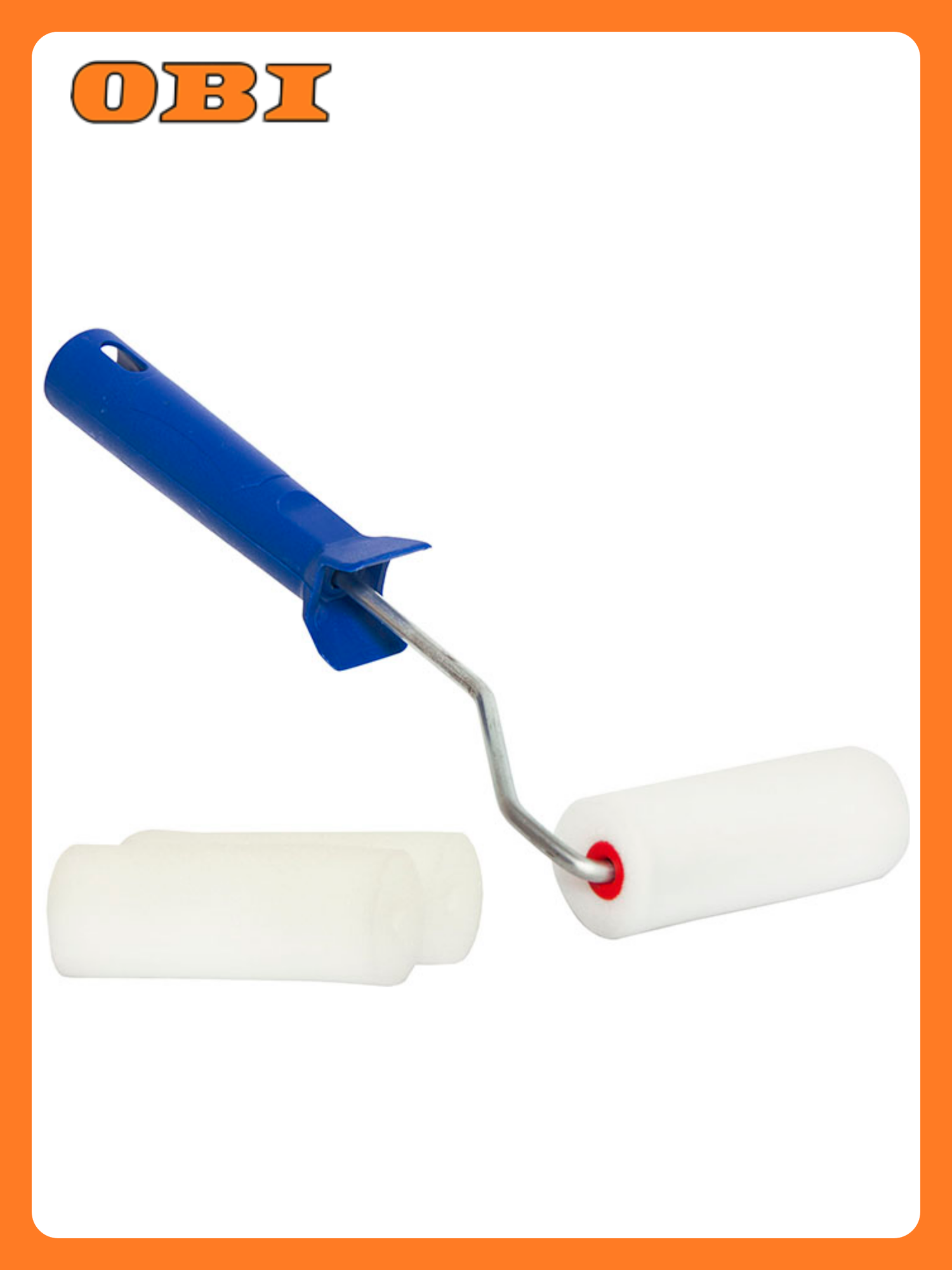 Валик в сборе KORVUS поролоновый  с 2 мя шубками 100мм  под ручку 6мм