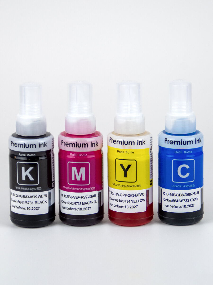 Чернила Premium Ink "EP664", водорастворимые, для Epson, 4 цвета — фото 1