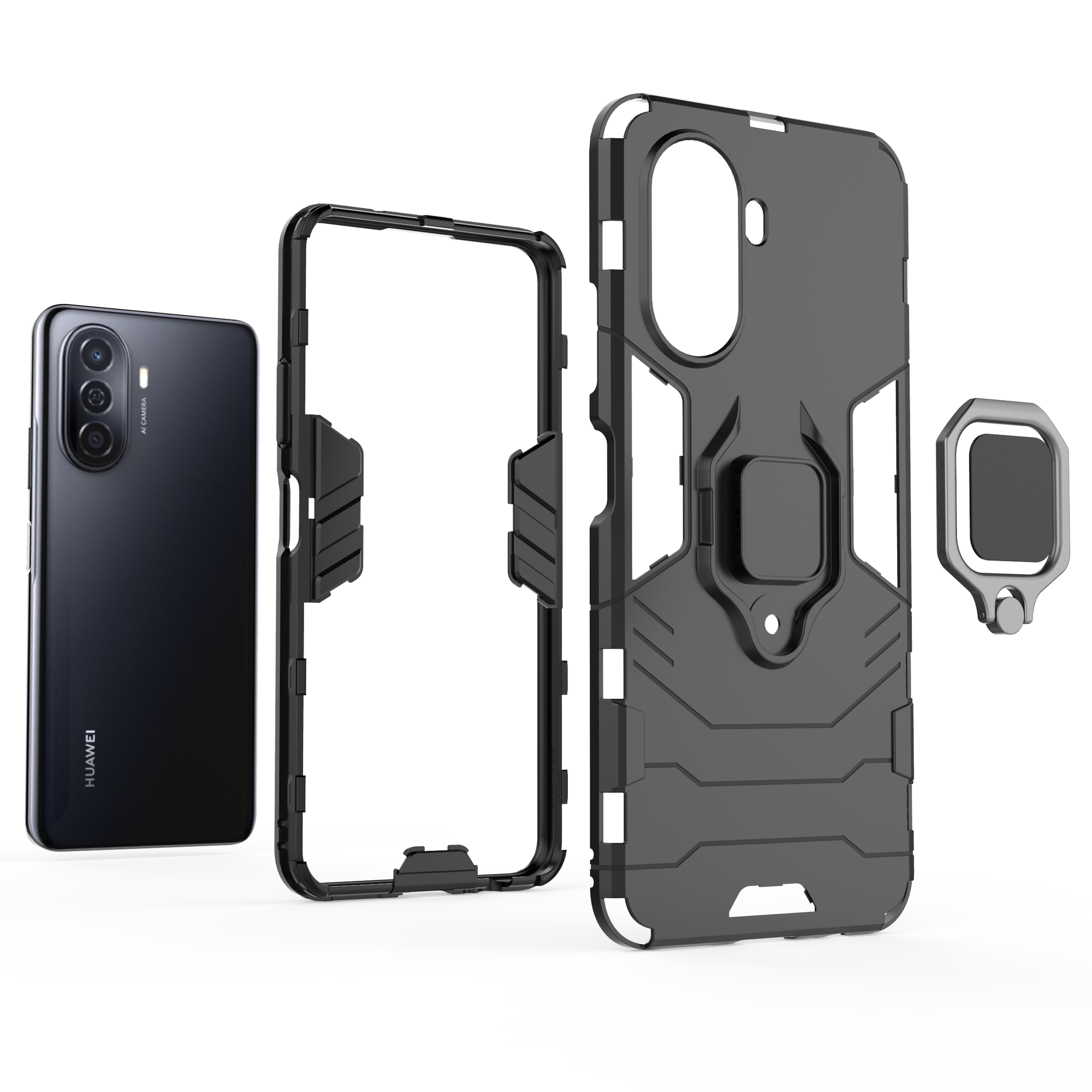 Чехол противоударный для Huawei Nova Y71 и Y70 и Y70 Plus / Нова У71 и У70 и У70 + (Светло-синий) — фото 1
