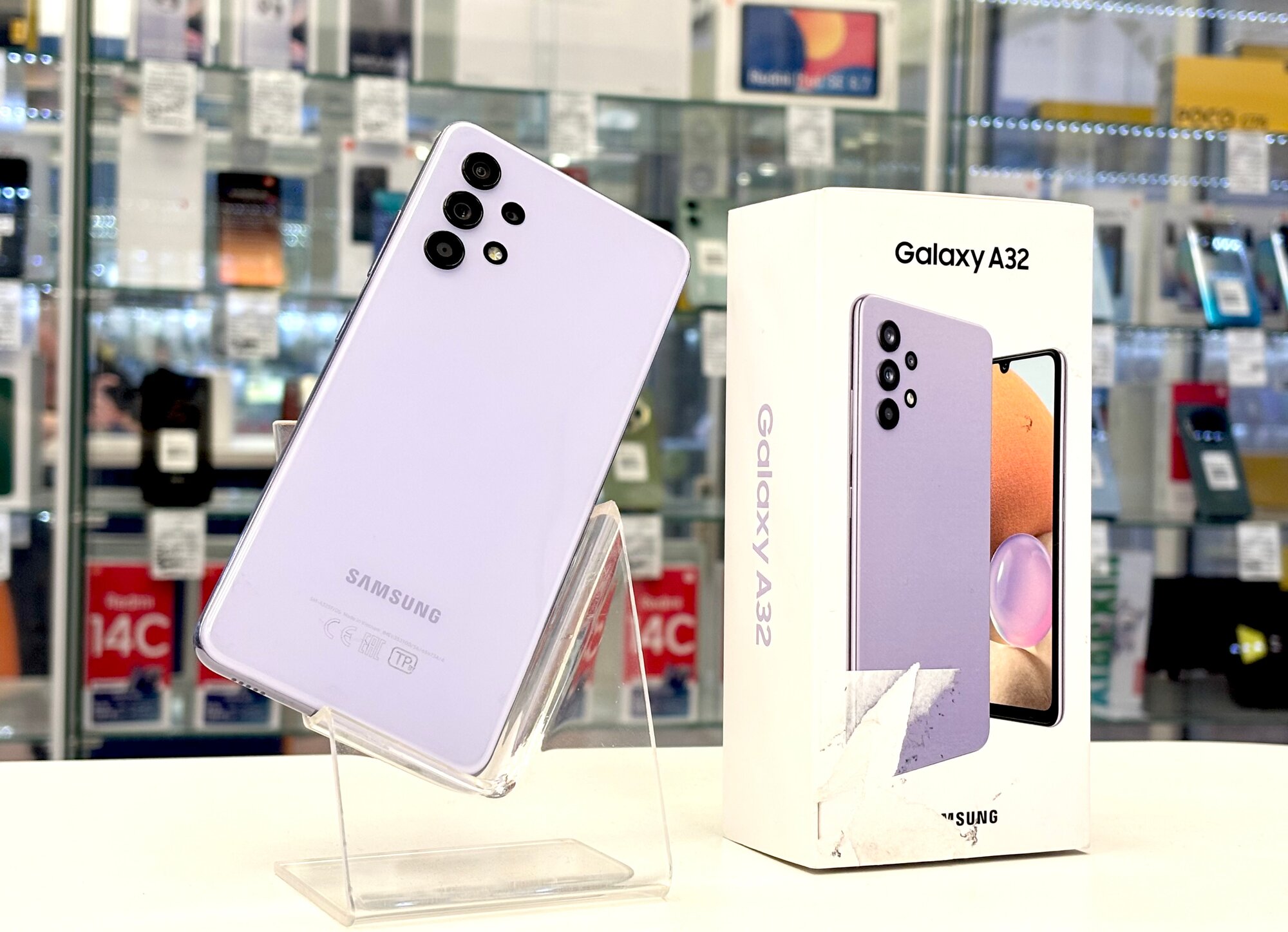 Смартфон Samsung Galaxy A32 4/128 ГБ RU, Dual nano SIM, лаванда
