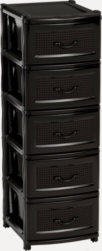 Изображение товара Комод пластиковый с 5 ящиками для вещей "Эконом", М6498