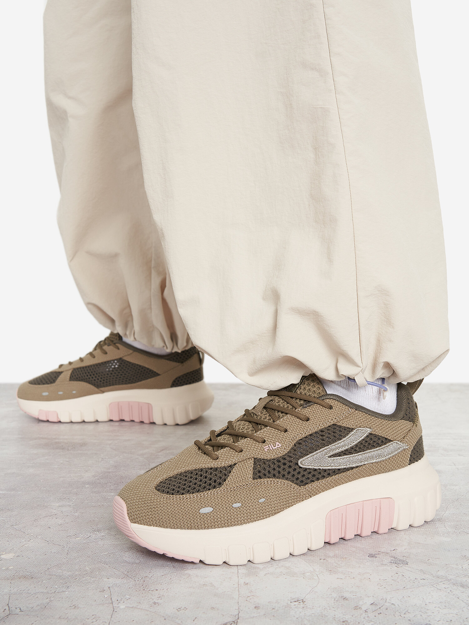 Кроссовки Fila CHROME 3.0 W, размер 10, хаки