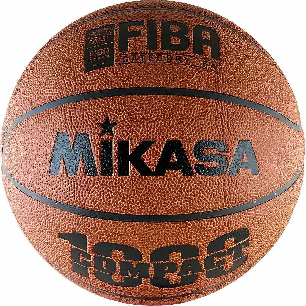 Баскетбольный мяч Mikasa Bqc1000, синтетическая кожа, размер 6, оранжевый