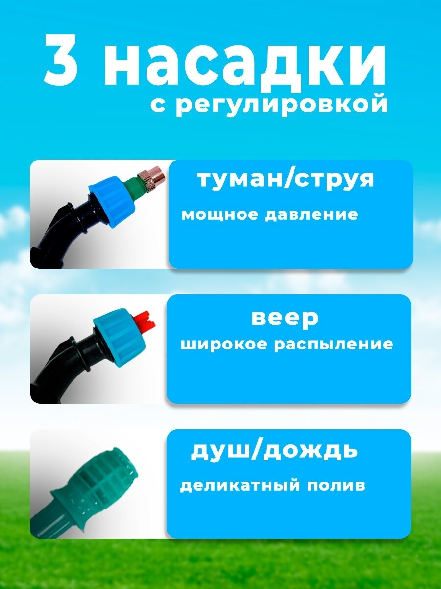 Опрыскиватель аккумуляторный садовый 2 литра — фото 1