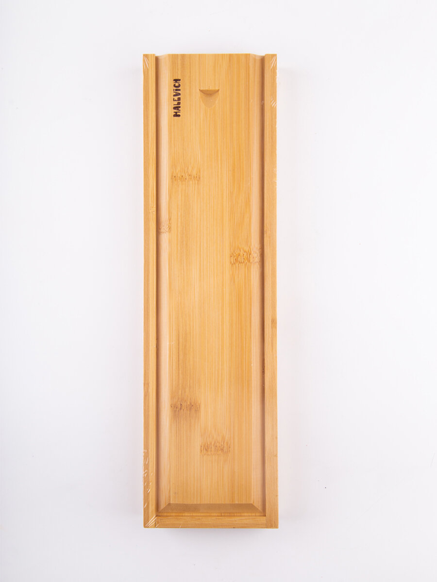 Пенал для кистей Малевичъ, деревянный пенал МЛ-100, натуральное дерево — фото 1