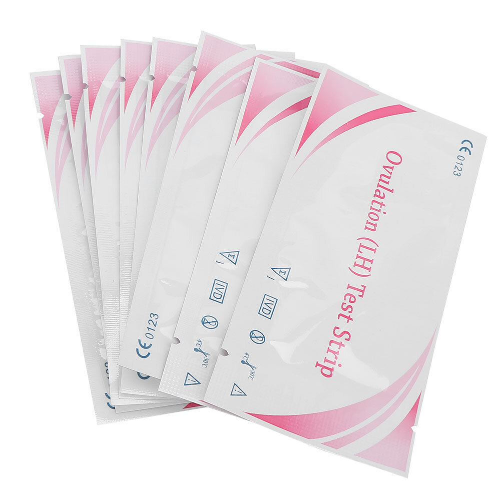 8Pcs Women Household Early Pregnancy LH Ovulation Test Strip Urine Detection Tool
