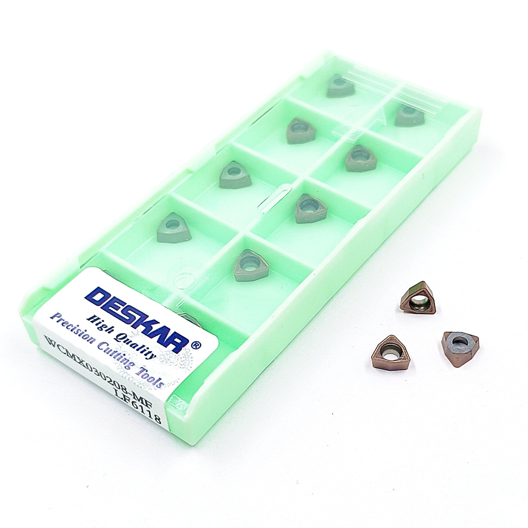 Пластина лом. треуг. с зад. углом WCMX 030208-MF LF6118 мат. обработки - сталь, нерж. сталь, чугун (10 штук)