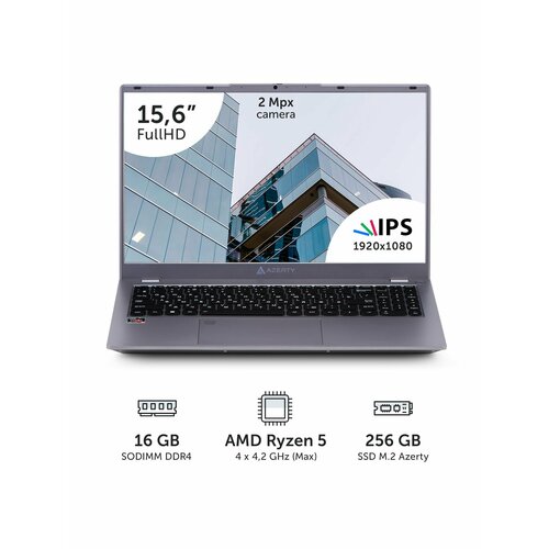 фото Ноутбук azerty rba-2510 (15.6" ips 1920x1080, ryzen 5 5500h 4x3.0ghz, 16gb ddr4, 256gb ssd)