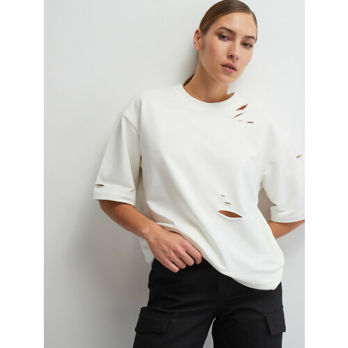 фото Футболка vittoria vicci, 1 шт., размер m/l, молочный