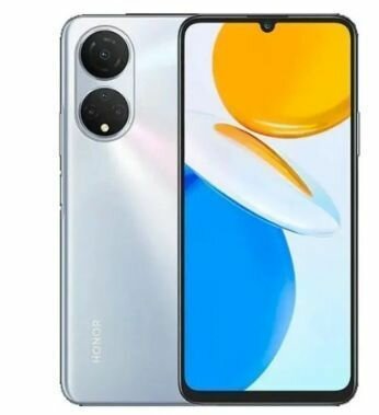 Смартфон HUAWEI Honor X7, Android 11, камера 48 Мп, NFC, 128GB, серебристый