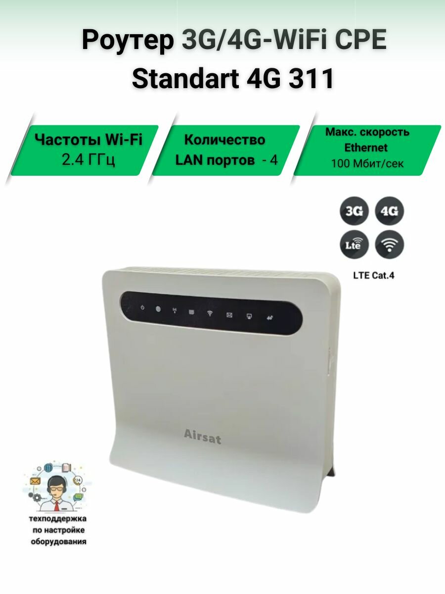 Роутер 3G/4G-WiFi CPE Standart 4G 311