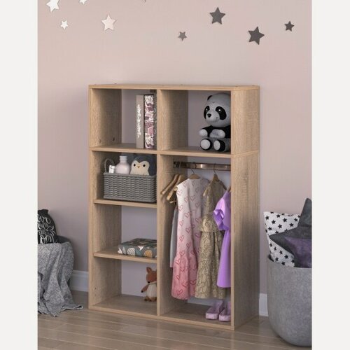 Изображение товара Шкаф стеллаж Letta детский Дуб сонома 780*1100*292, без дверей