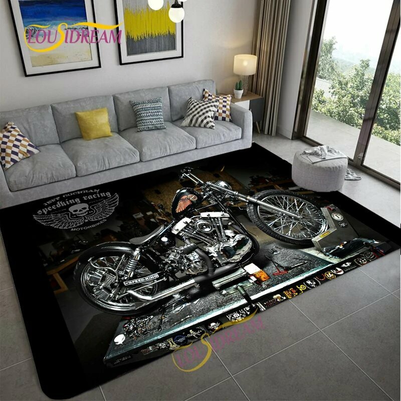Ретро мотоциклетный ковёр LOUSIDREAM