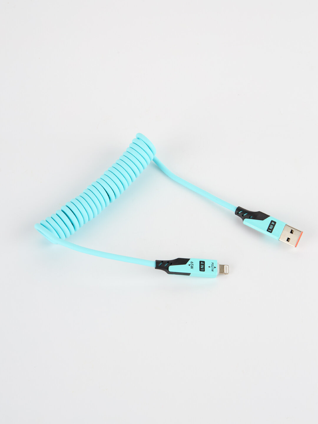 Кабель для зарядки 65W 4 в 1, iPhone Samsung, Redmi, Type-C, Lightning — фото 1