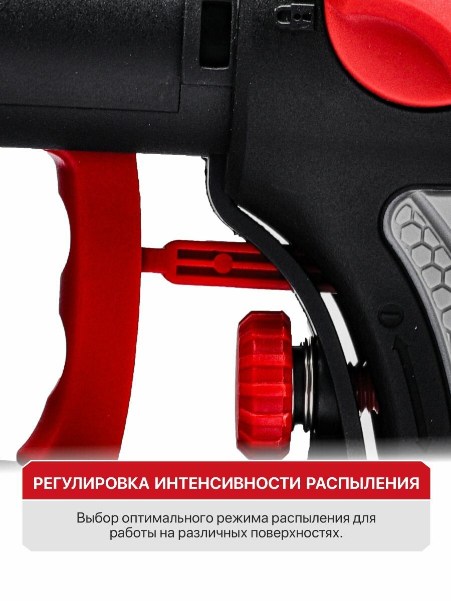 P.I.T. Краскопульт электрический 550Вт, 700 мл/мин, 800мл — фото 1