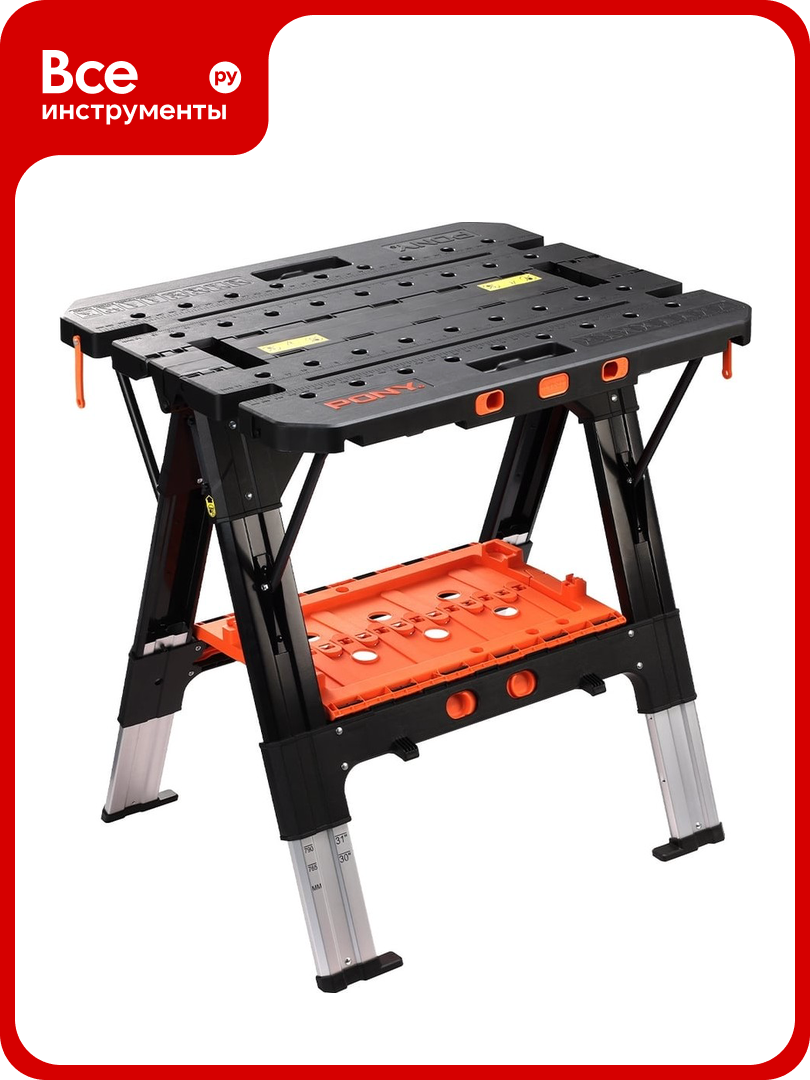 Верстак Pony Jorgensen 2-в-1 в наборе со струбцинами 2 шт 60P