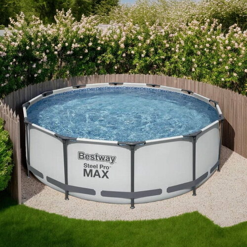 Изображение товара Каркасный бассейн Bestway Steel Pro Max (Бествей Стил Про Макс) 366*100 см, фильтр-насос, Bestway (Бествей), 56260
