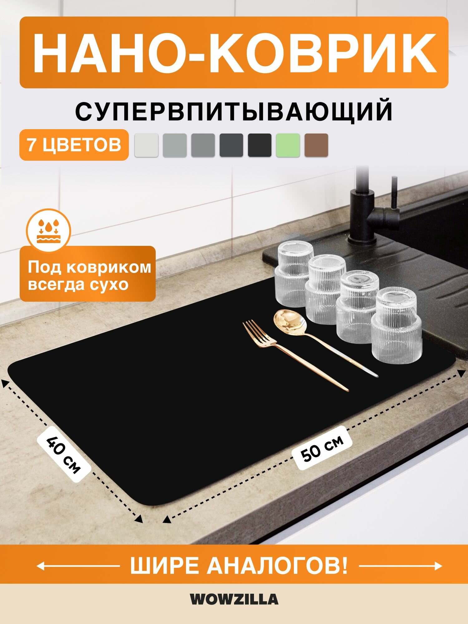 Коврик для сушки посуды