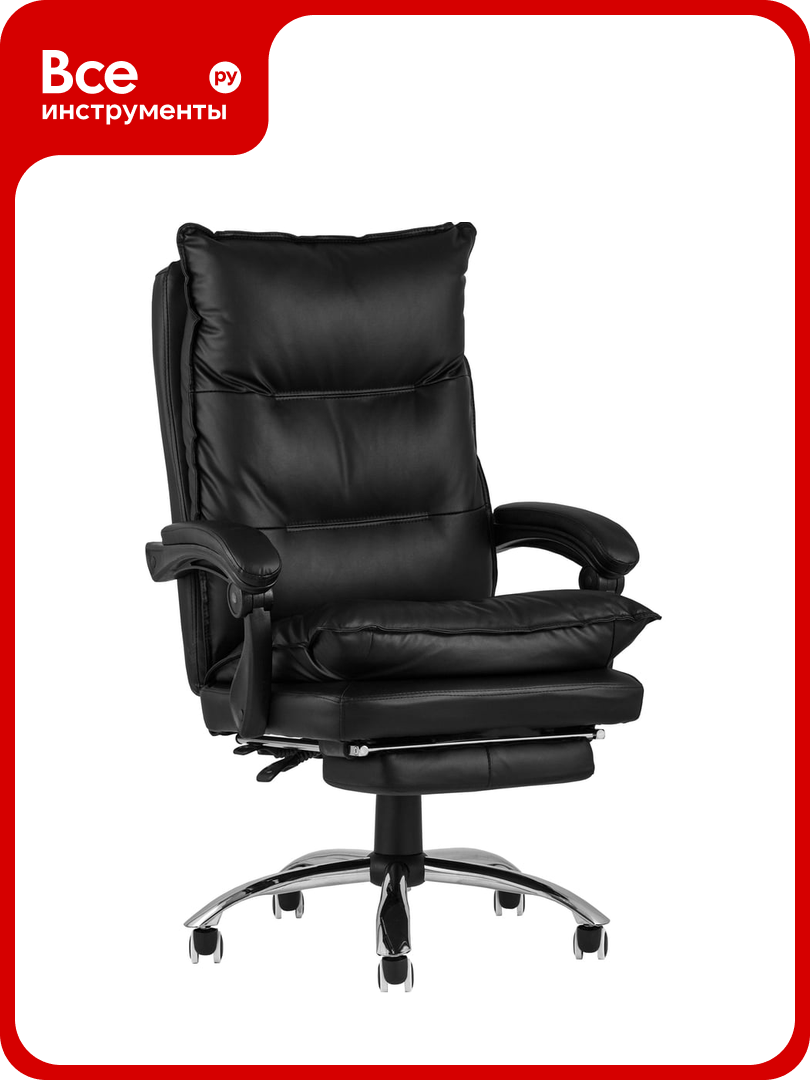 Кресло руководителя Стул Груп TopChairs Alpha, черное D-401 black