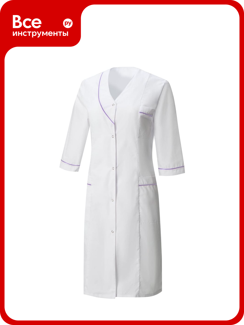 Халат союзспецодежда Варя белый р.48 рост 170-176 2000000039572