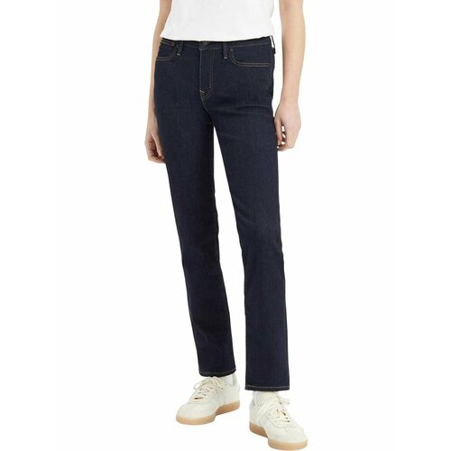 фото Джинсы зауженные levi's women 712 slim fit jeans, размер 28/28, cиний