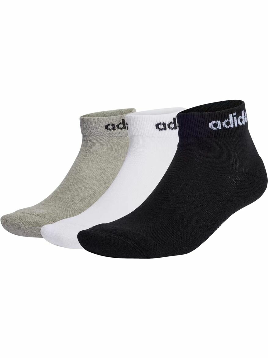 Носки adidas Linear Ankle Cushioned Socks 3 Pairs, комплект