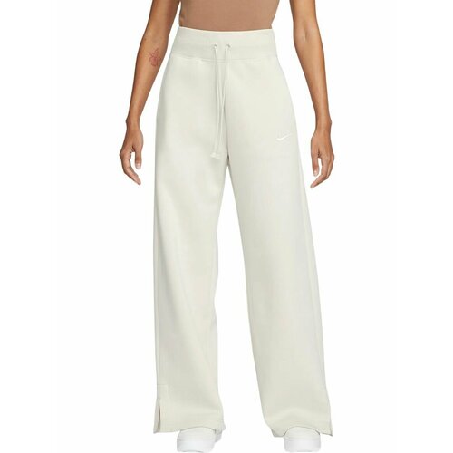 фото Брюки спортивные nike w nsw phnx flc hr pant wide, размер m, белый,