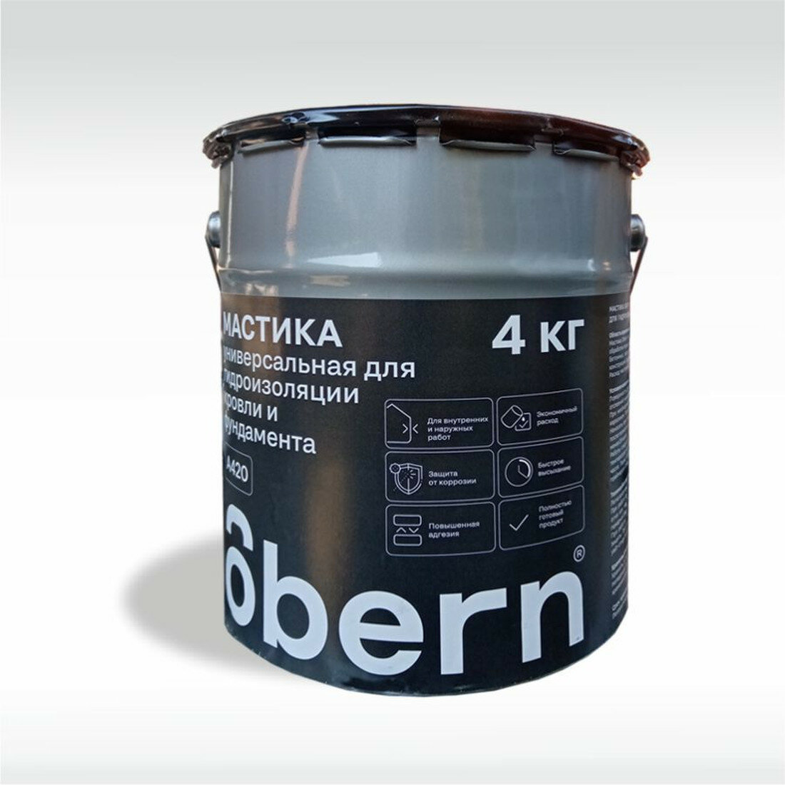 Мастика OBERN битумная 5 л черная