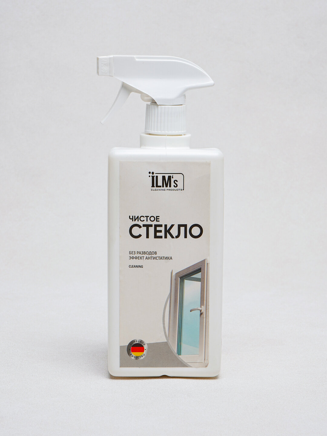 Средство для мытья стёкол, без эффект антистатика, Европейская технология, ILM, 1 кг
