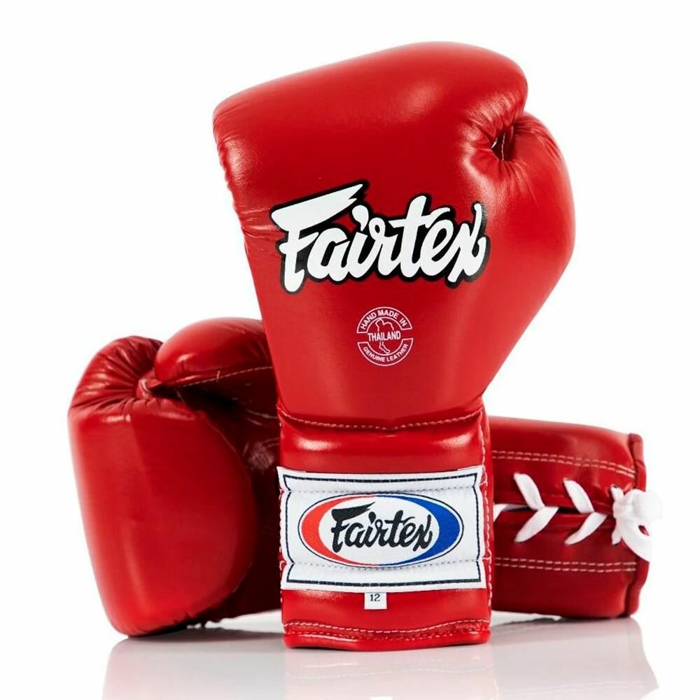 Перчатки боксерские на шнурке Fairtex BGL7 red 16унций — фото 1