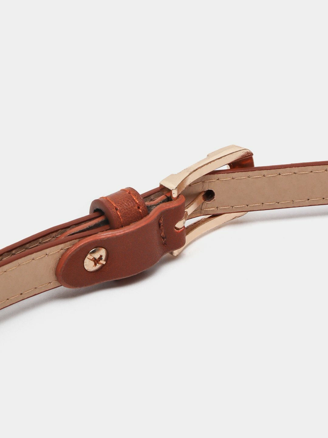 Ремень  для девочек и женщин, медный — фото 1