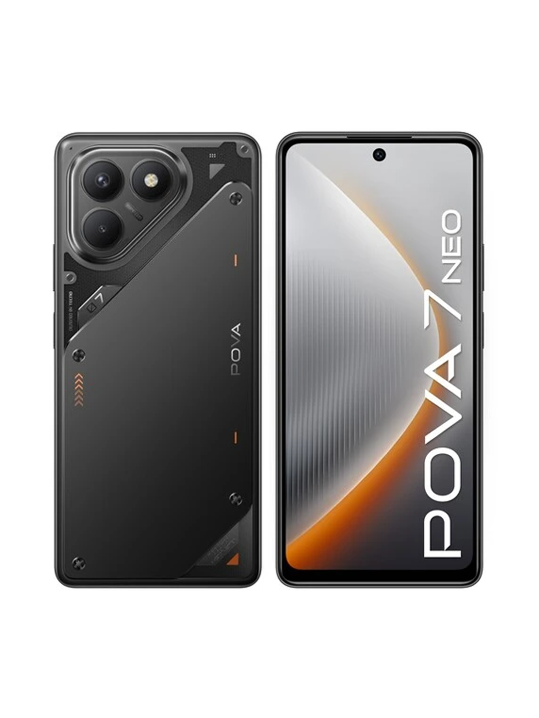 Смартфон Tecno POVA 7 Neo, 256+8 ГБ, IPS, 7000 МAh, камера 108+2MP, IP64, черный