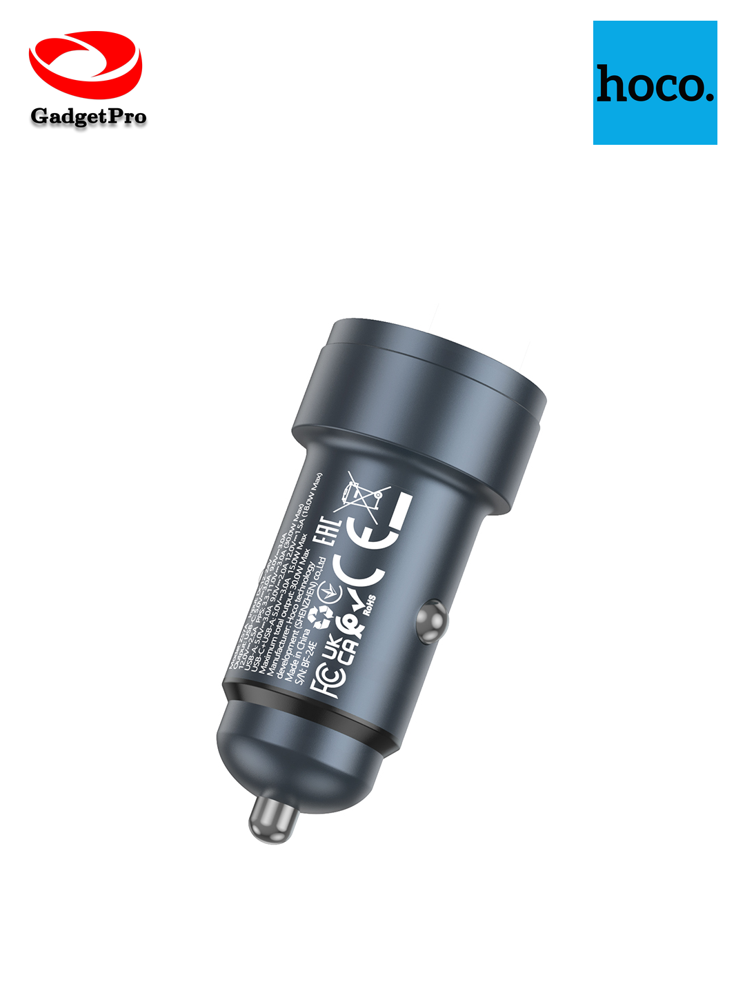 Автомобильное зарядное устройство Hoco Z57A: быстрая зарядка, USB, для телефона, надежное и компактное