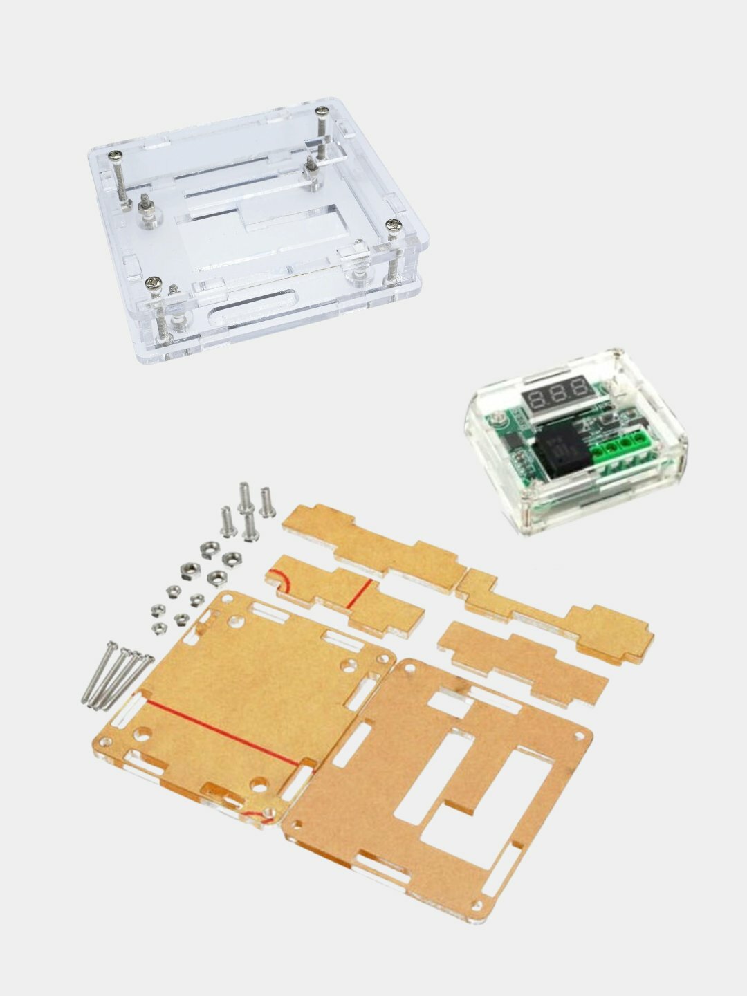 Корпус пластиковый для терморегулятора XH-W1209 — фото 1