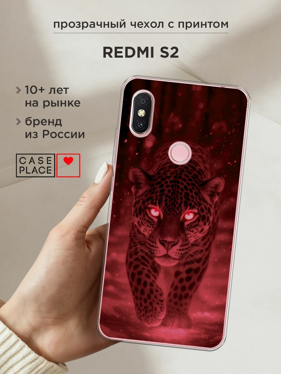 Чехол на Xiaomi Redmi S2 (Redmi Y2) / Сяоми Редми С2 (Редми Y2) с принтом "Магический леопард"