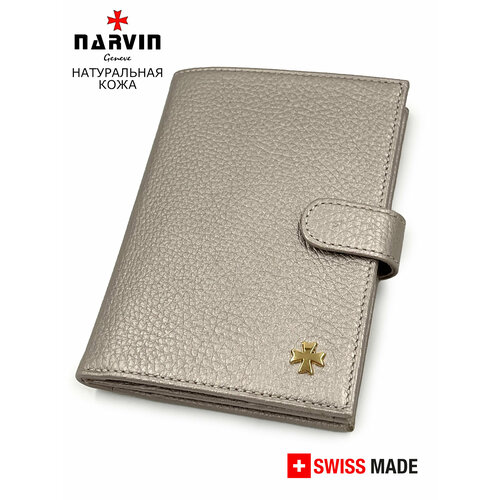 фото Обложка для автодокументов narvin, серебряный