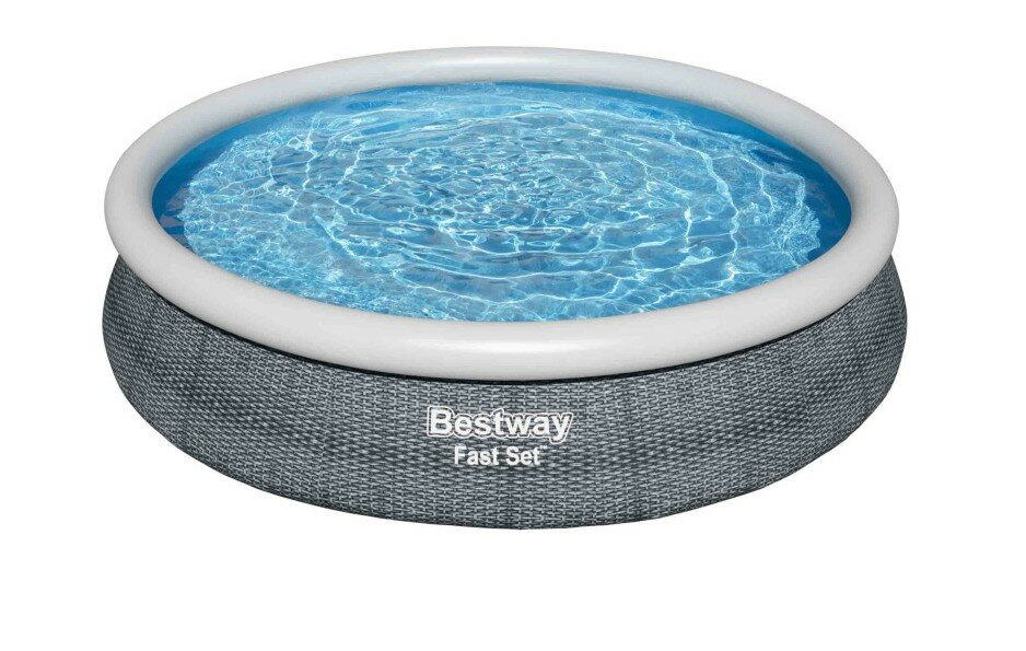 Надувной бассейн Bestway 366x76 см 3 прочных слоя сливной клапан