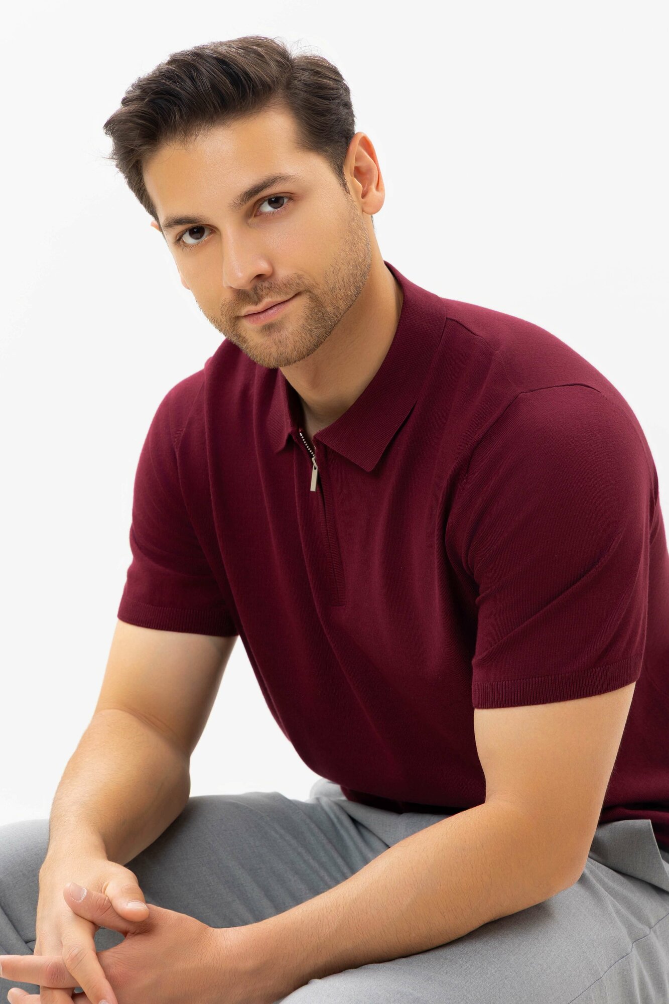 Джемпер TERRA PRO, размер M, dark red — фото 1