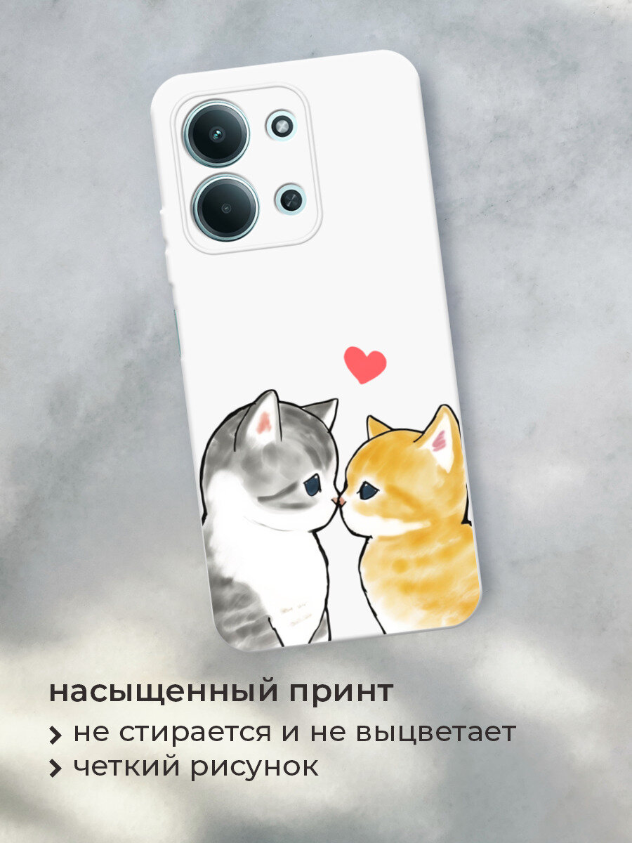 Чехол на Xiaomi Redmi 15C 4G /Poco C85 4G / Редми 15C 4G/Поко C85 4G с принтом Пара котиков — фото 1