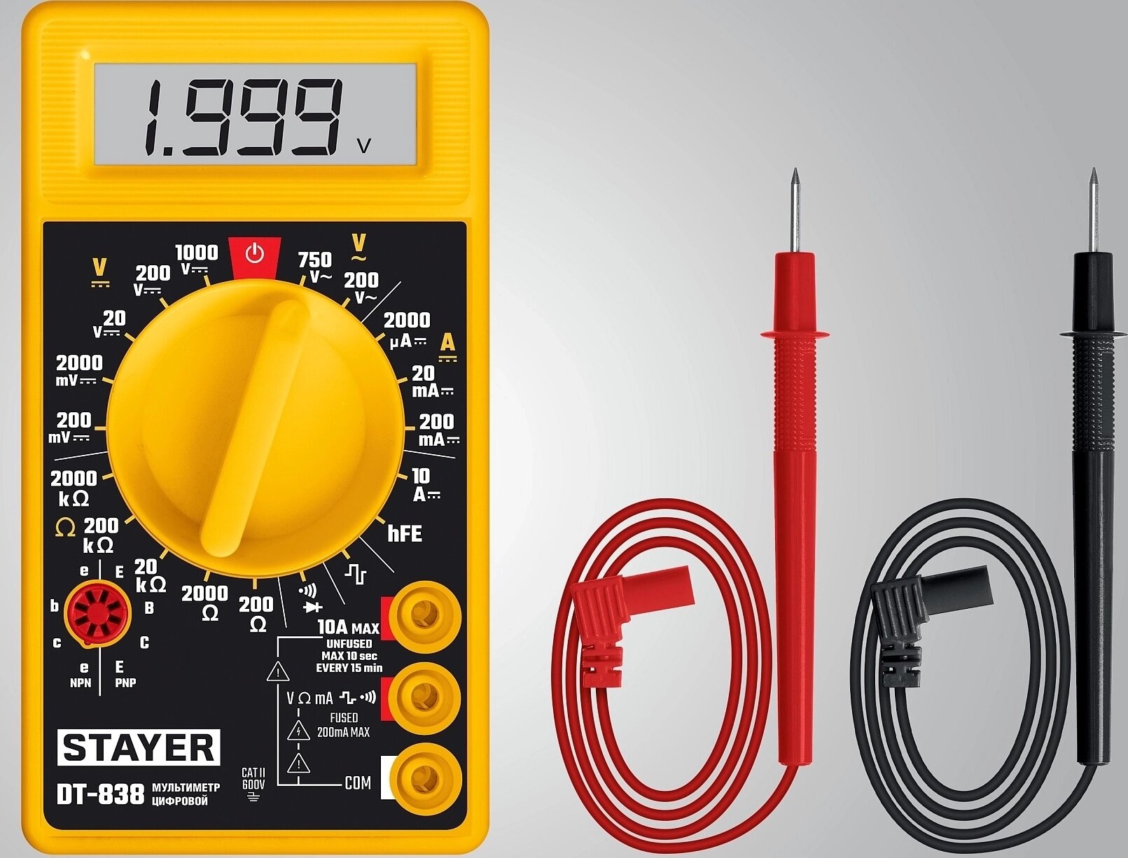 Цифровой мультиметр STAYER 45306_z01 — фото 1
