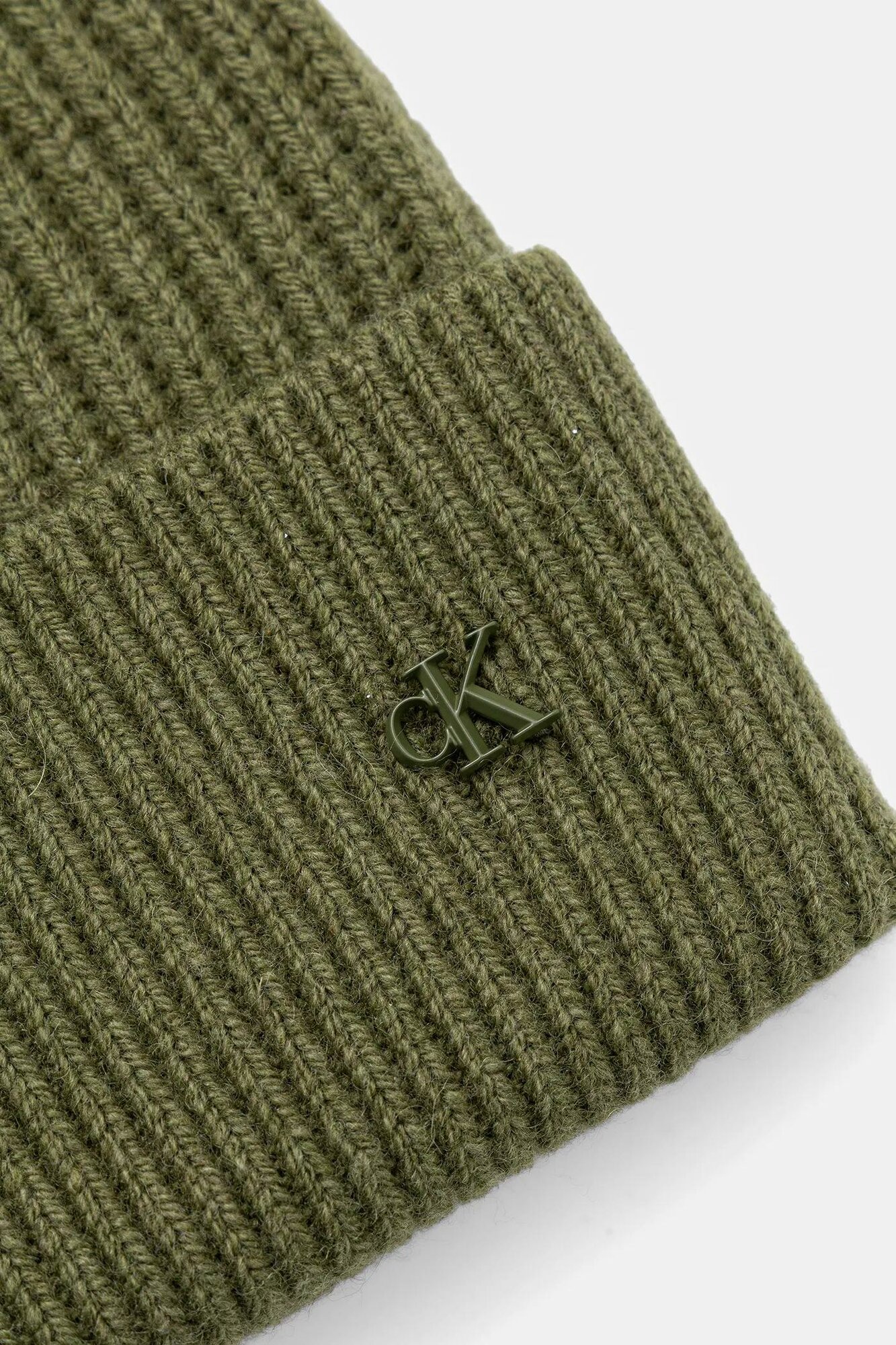 Шапка CALVIN KLEIN для мужчин, размер ONE, зеленый, — фото 1