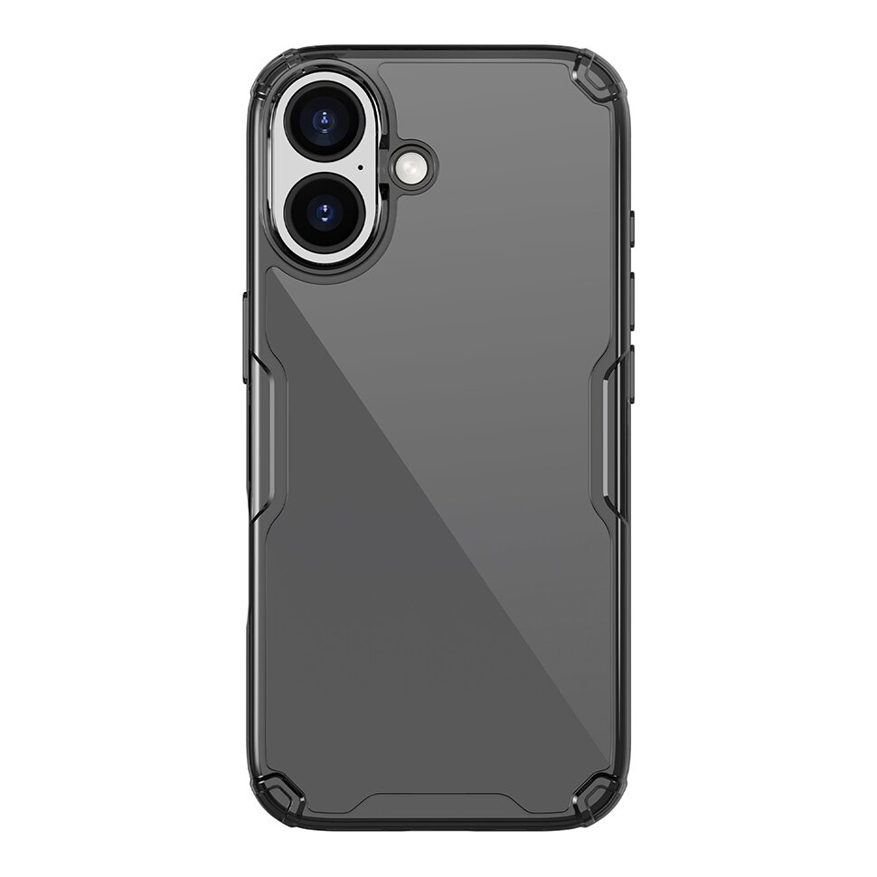 Nillkin силиконовый чехол для iPhone 17, Nature TPU Pro, прозрачный/черный
