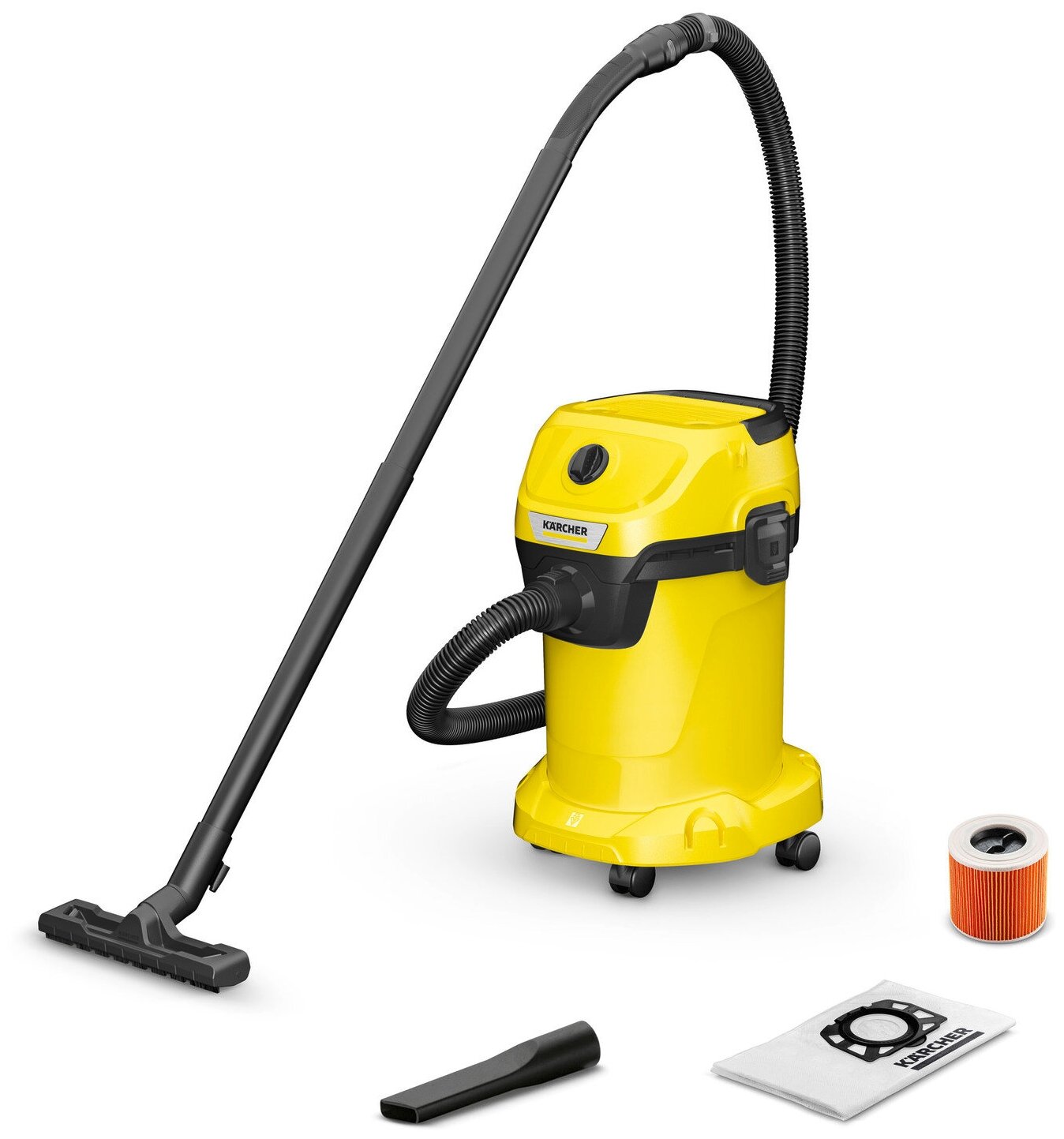 Пылесос Karcher WD 3 V-19/4/20 (1.628-107) для уборки сухого и влажного мусора